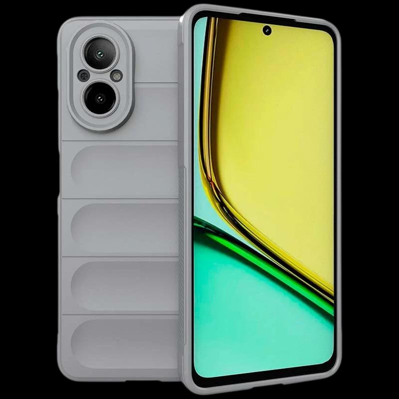 Coque en silicone gris clair Wave pour Realme C67 4G