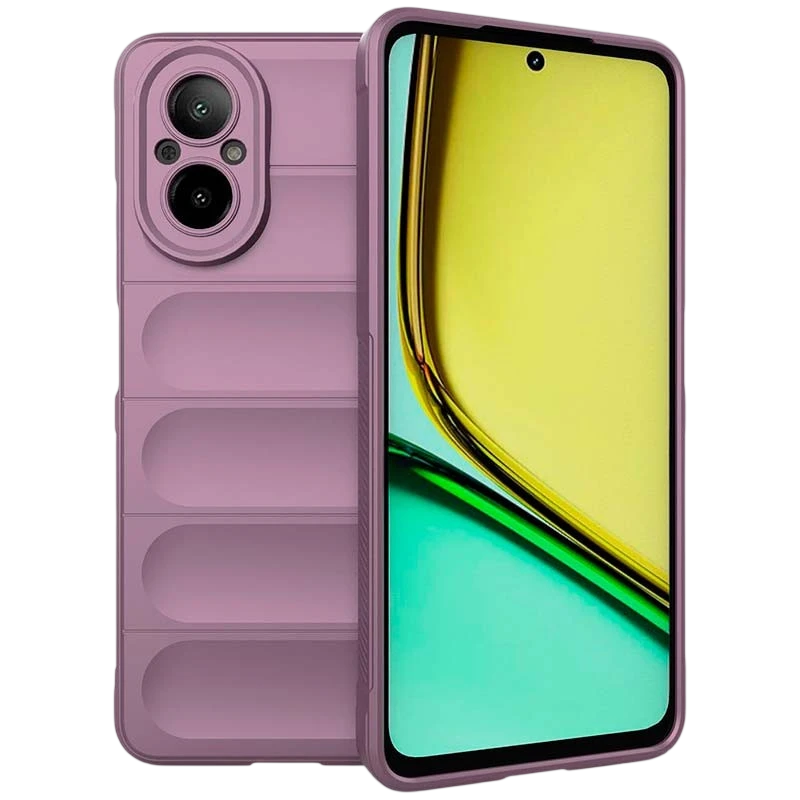 Coque en silicone lavande Wave pour Realme C67 4G