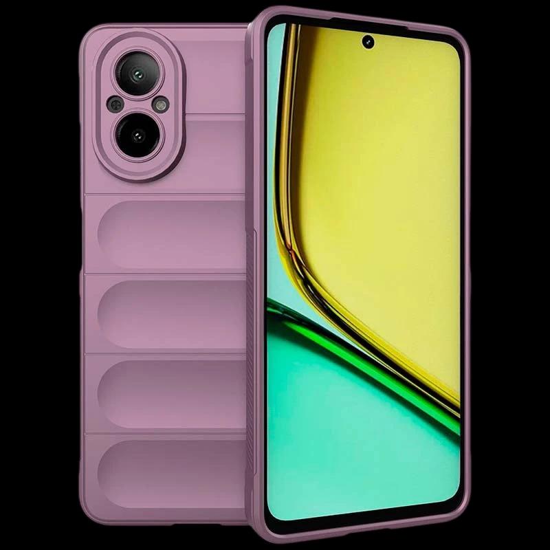 Coque en silicone lavande Wave pour Realme C67 4G