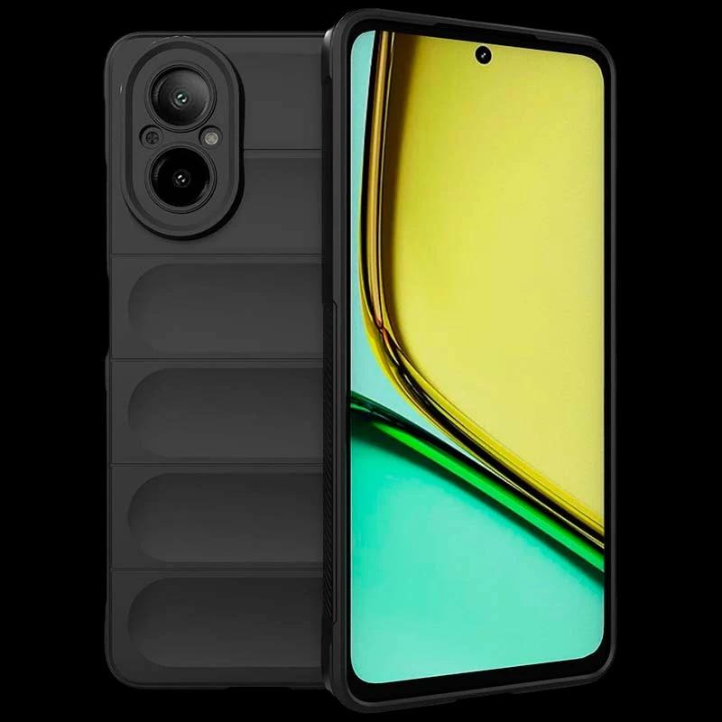 Coque en silicone noire Wave pour Realme C67 4G