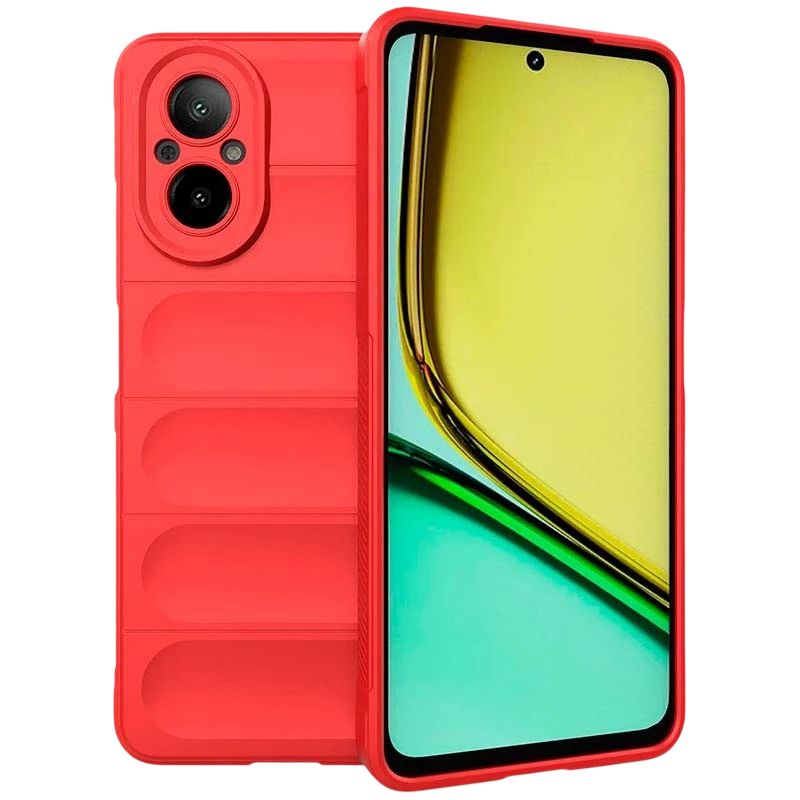 Coque en silicone rouge Wave pour Realme C67 4G