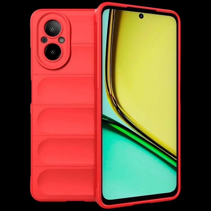 Coque en silicone rouge Wave pour Realme C67 4G
