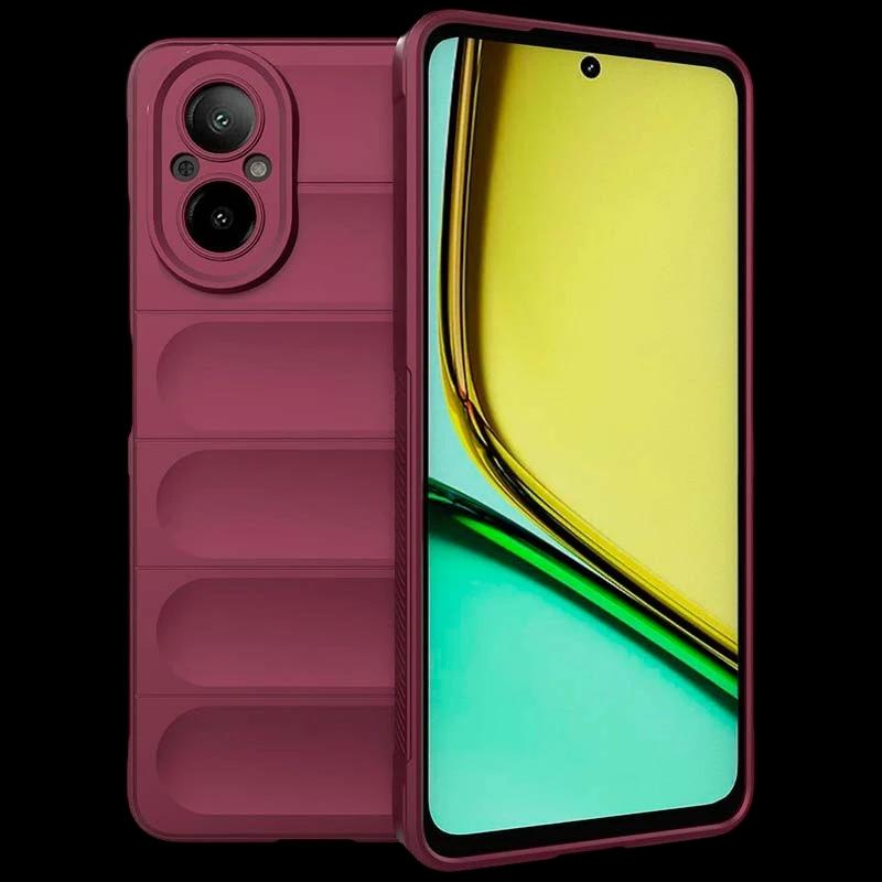 Coque en silicone bourgogne Wave pour Realme C67 4G