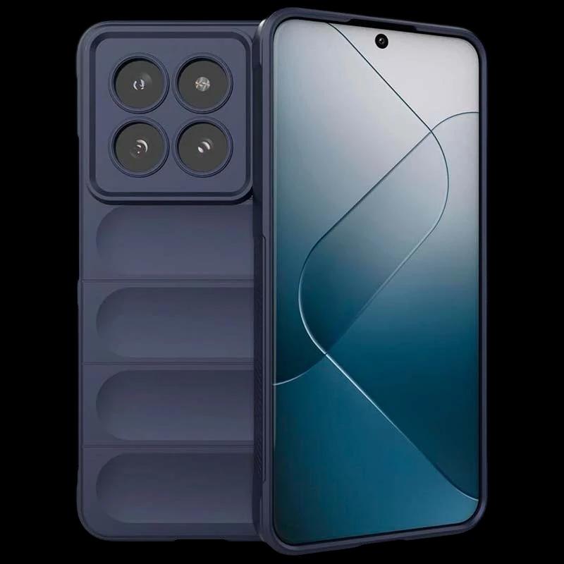 Capa de silicone azul Wave para Xiaomi 14
