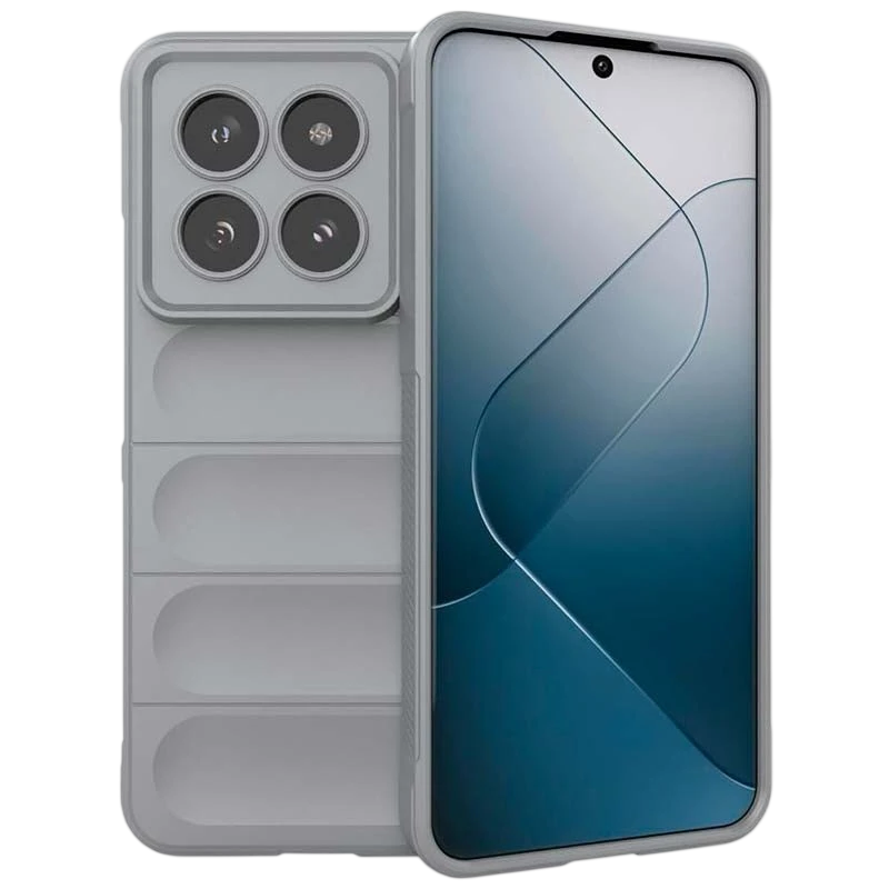 Funda de silicona gris claro Wave para Xiaomi 14