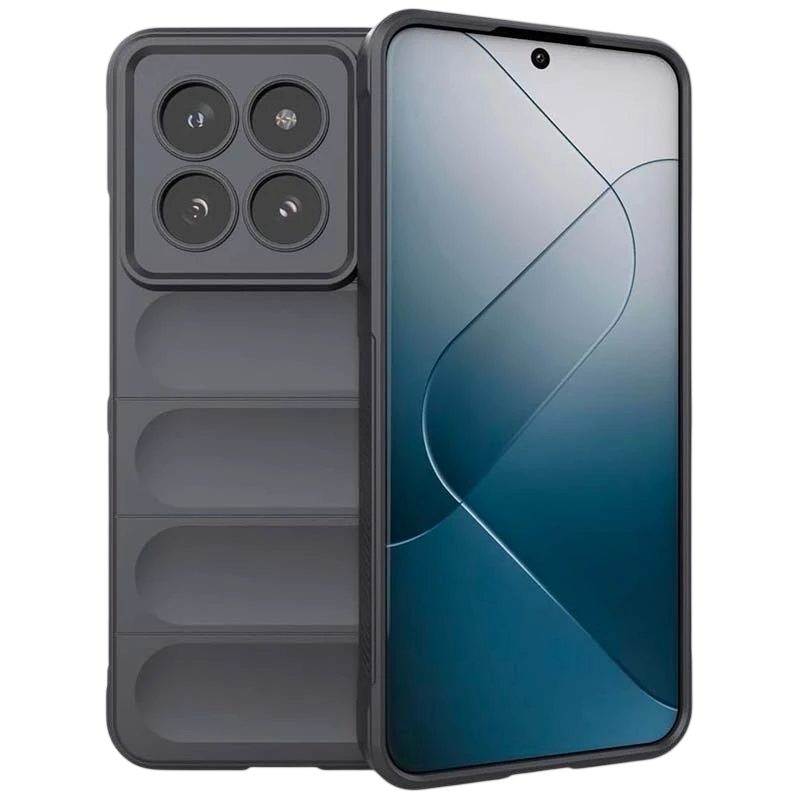 Funda de silicona gris Wave para Xiaomi 14