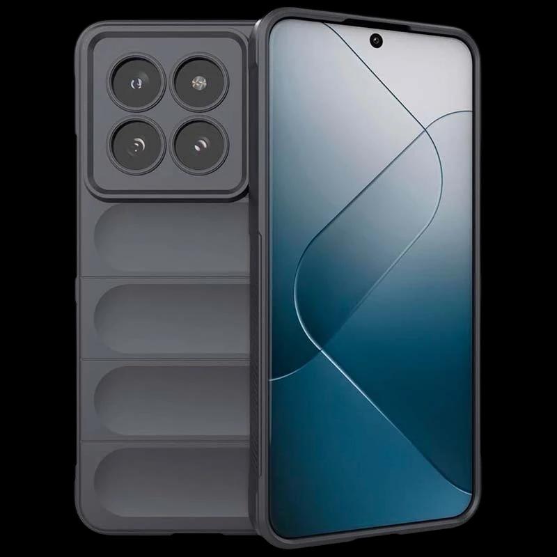 Funda de silicona gris Wave para Xiaomi 14
