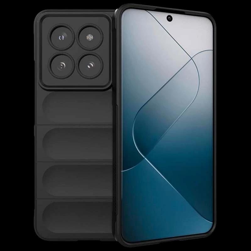 Capa de silicone preta Wave para Xiaomi 14