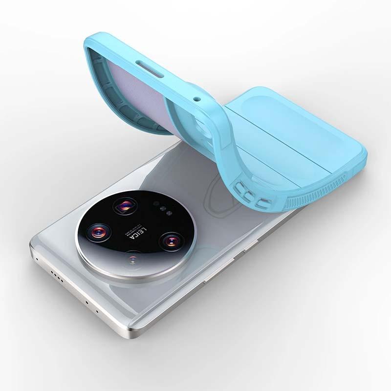 flexibilidad de la Funda de silicona negra Wave para Xiaomi 14 Ultra