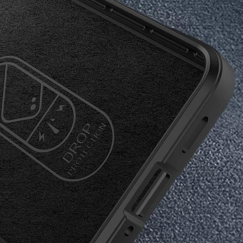 interior de microfibra de la Funda de silicona negra Wave para Xiaomi 14 Ultra