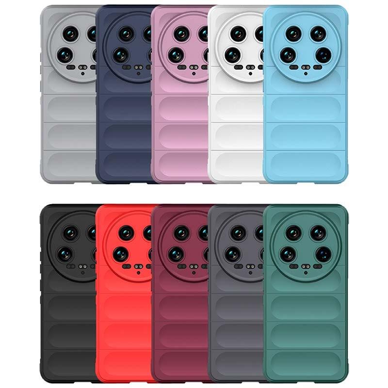 Funda de silicona negra Wave para Xiaomi 14 Ultra y otros colores existentes