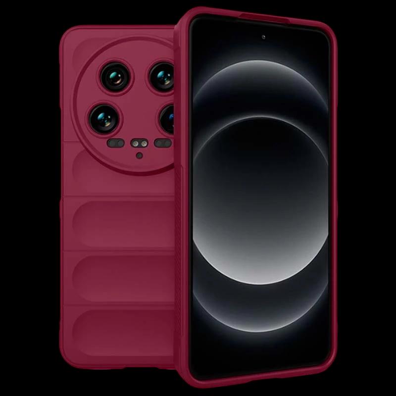Funda de silicona borgoña Wave para Xiaomi 14 Ultra