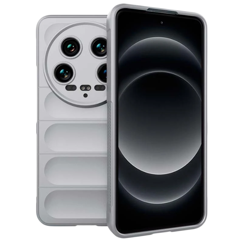 Funda de silicona gris claro Wave para Xiaomi 14 Ultra