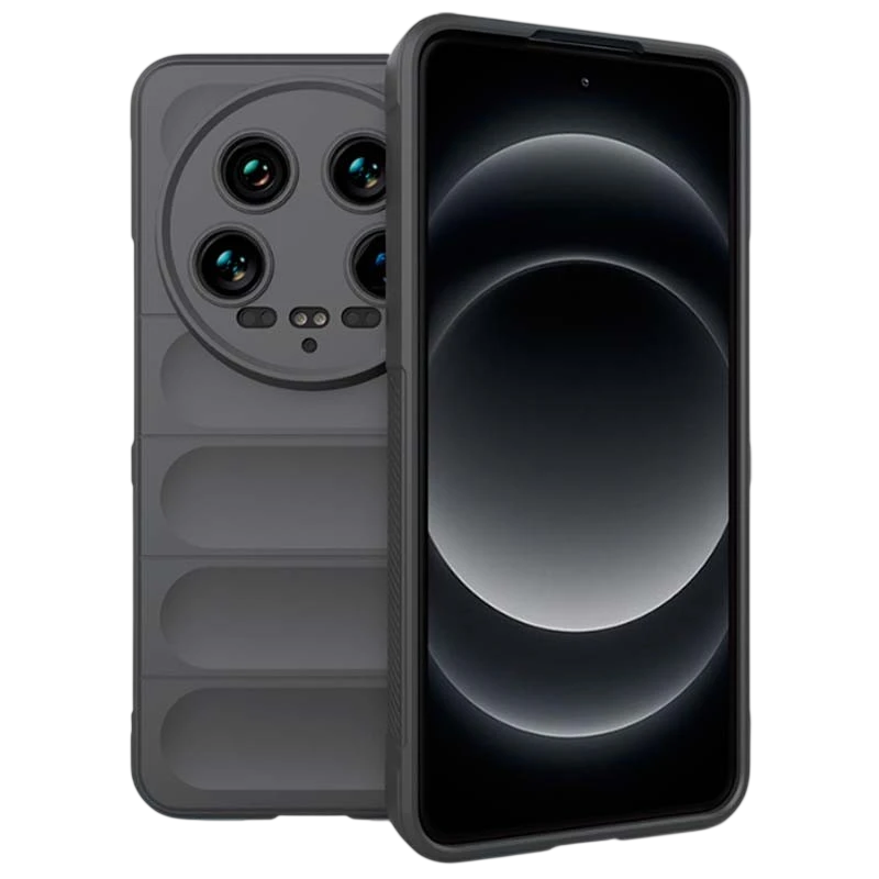 Funda de silicona gris Wave para Xiaomi 14 Ultra