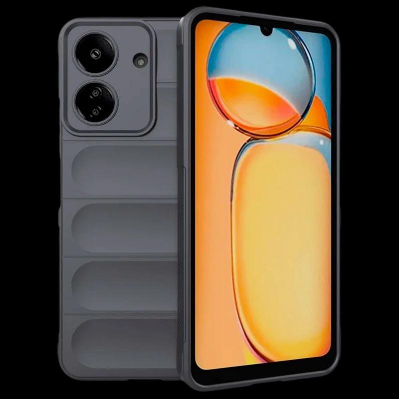 Funda de silicona gris Wave para Xiaomi Redmi 13C