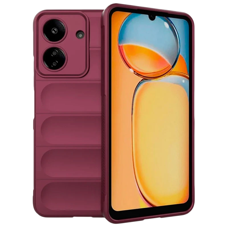Funda de silicona borgoña Wave para Xiaomi Redmi 13C