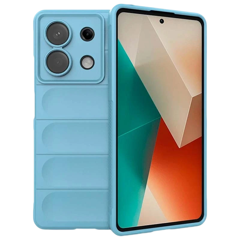 Coque en silicone bleu clair Wave pour Xiaomi Redmi Note 13 5G