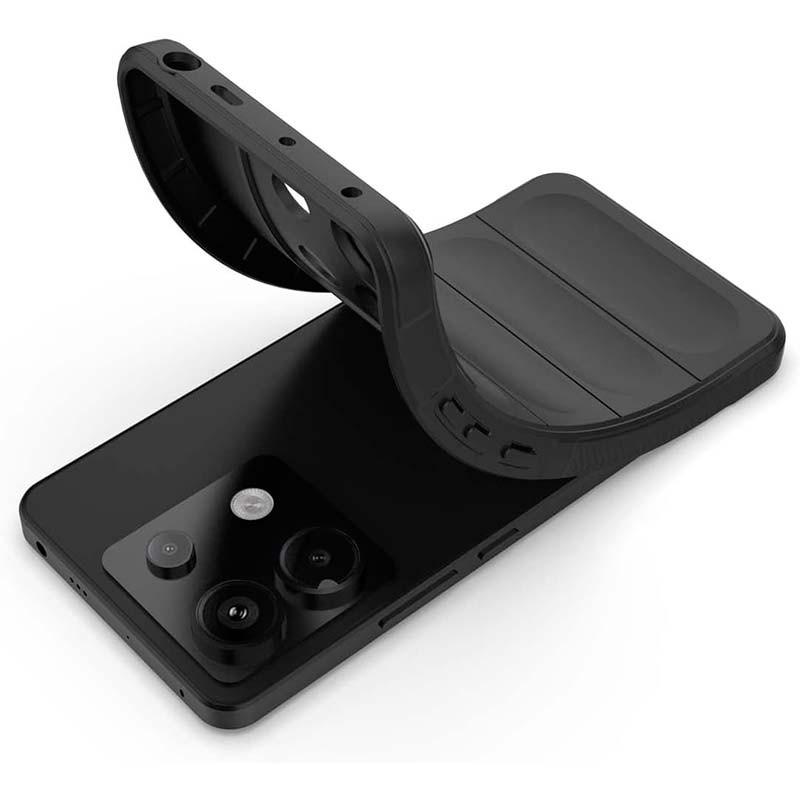 flexibilidad de la Funda de silicona negra Wave para Xiaomi Redmi Note 13 Pro 5G