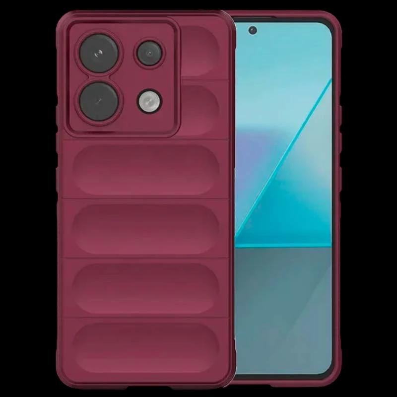 Funda de silicona borgoña Wave para Xiaomi Redmi Note 13 Pro 5G