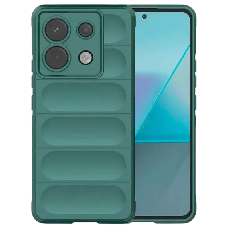 Coque en silicone verte Wave pour Xiaomi Redmi Note 13 Pro 5G