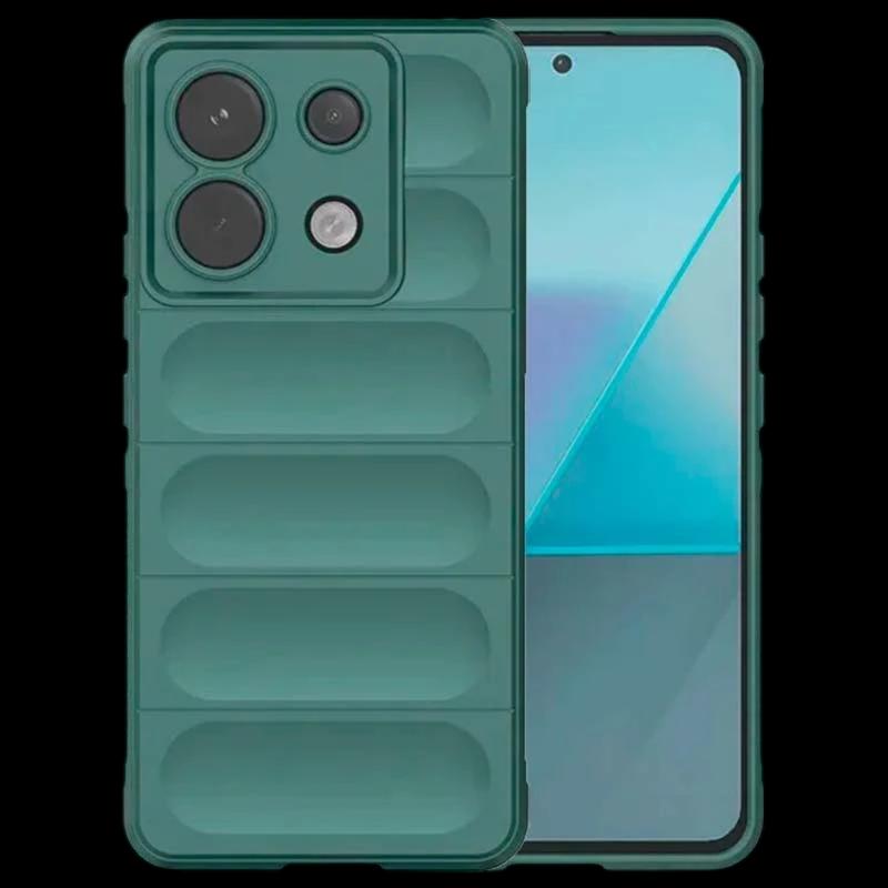 Coque en silicone verte Wave pour Xiaomi Redmi Note 13 Pro 5G