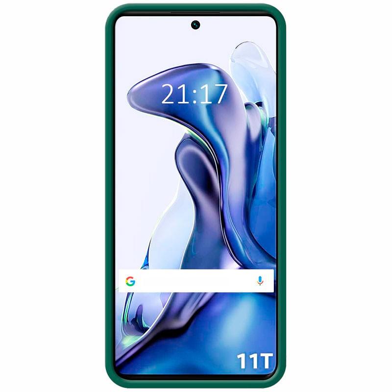 vista frontal de la Funda Square Liquid Premium verde para Xiaomi 11T