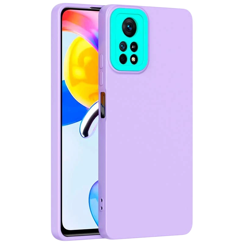 Funda Xiaomi Poco X4 Pro 5G con Protección de Cámara Lila+Azul