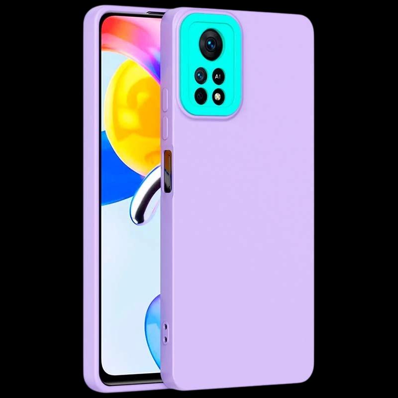 Funda Xiaomi Poco X4 Pro 5G con Protección de Cámara Lila+Azul