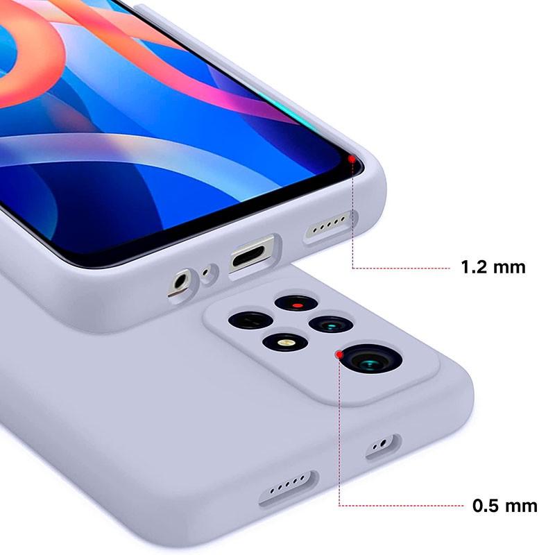vista frontal y trasera de la Funda Square Liquid Premium lavanda para Xiaomi Redmi Note 11 Pro+ 5G