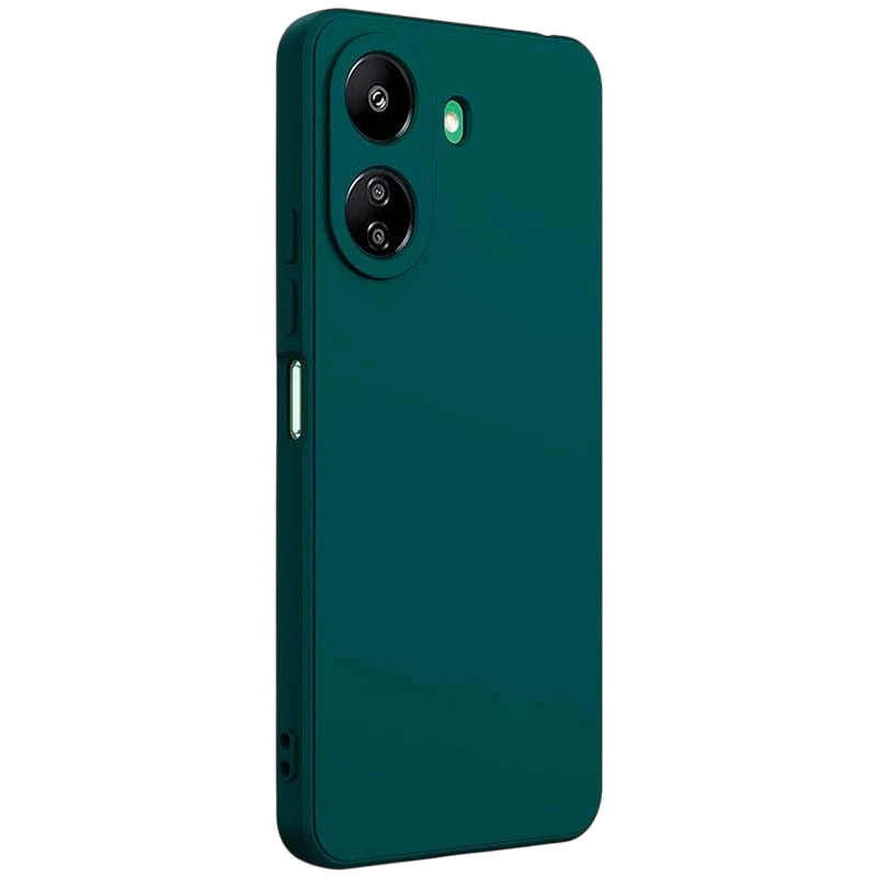 Coque Square Liquid Premium vert pour Xiaomi Redmi 13C