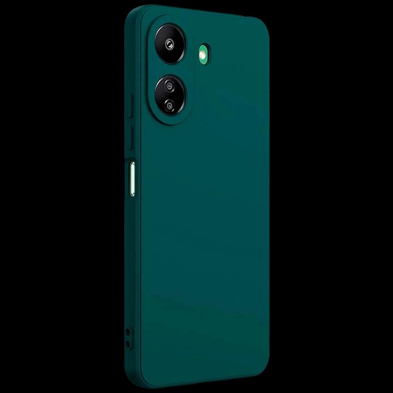 Coque Square Liquid Premium vert pour Xiaomi Redmi 13C