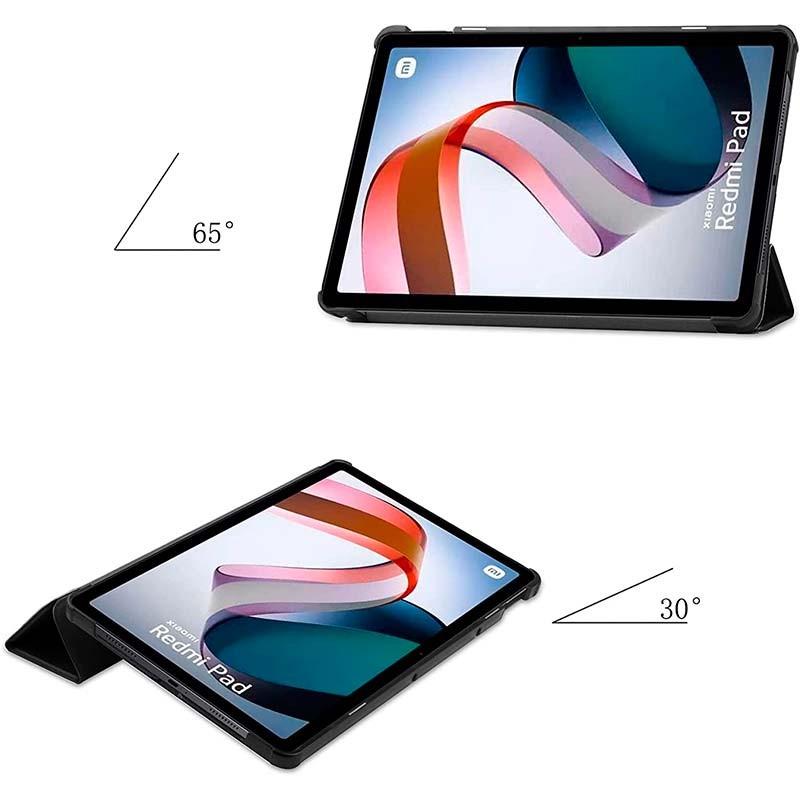angles de support de la coque compatible noire pour Xiaomi Redmi Pad