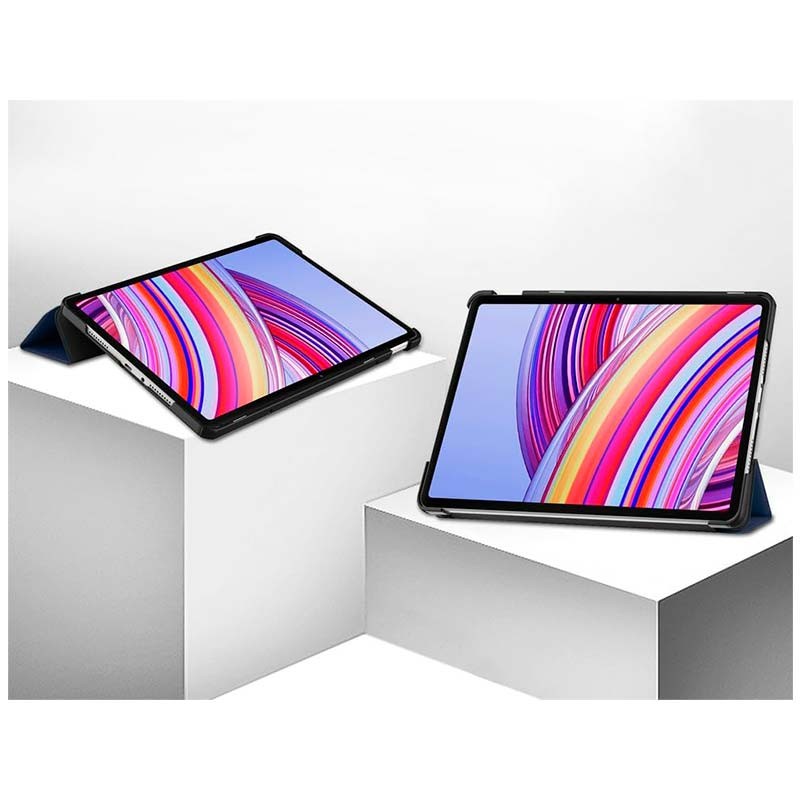 modo soporte de la Funda Compatible azul para Xiaomi Redmi Pad Pro