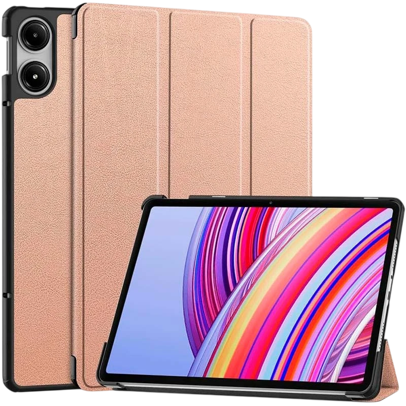 Funda Inteligente Xiaomi Redmi Pad Pro / Poco Pad 12.1 con Soporte Dorado Rosa