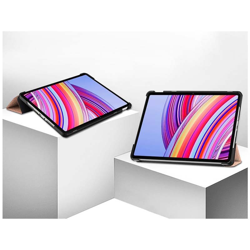 modo de suporte da Capa Compatível dourado rosa para Xiaomi Redmi Pad Pro