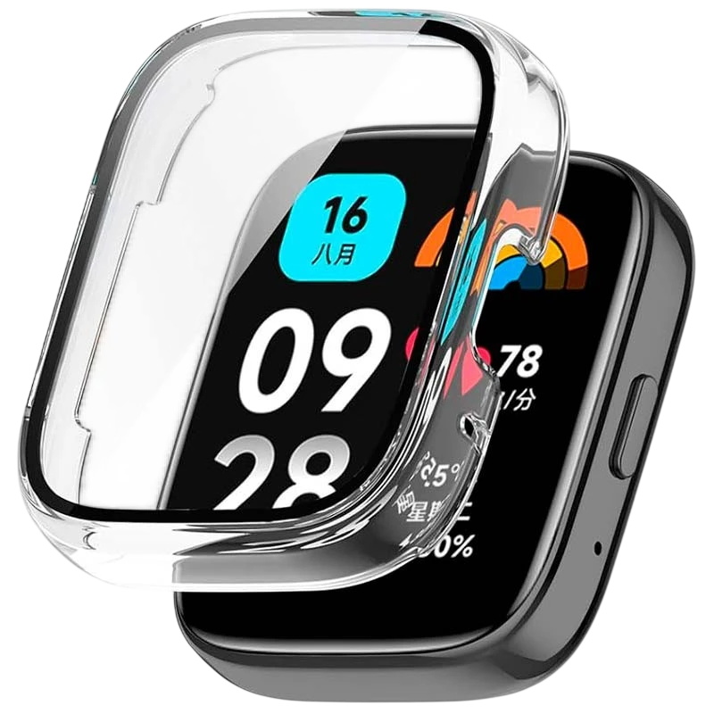 Coque PC + Verre Trempé Xiaomi Redmi Watch 3 Active Transparent