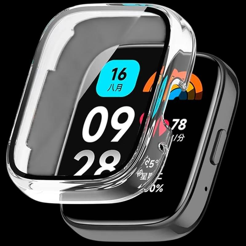 Capa PC + Vidro Temperado CXiaomi Redmi Watch 3 Active Transparente