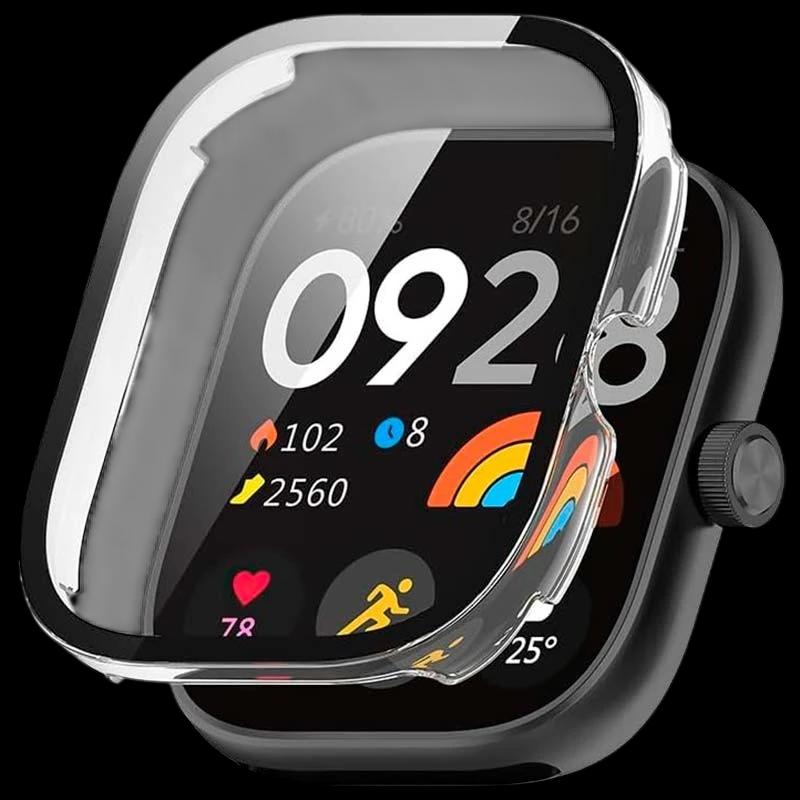 Funda PC + Cristal Templado Xiaomi Redmi Watch 4 Transparente