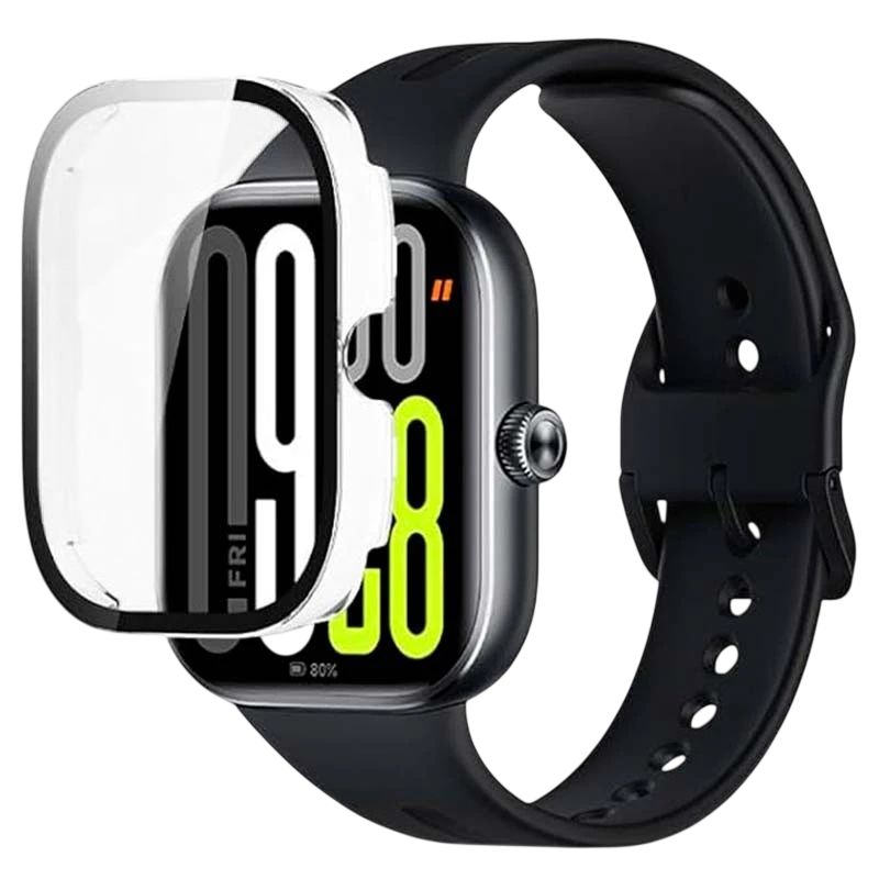 Funda PC + Cristal Templado Xiaomi Redmi Watch 5 Transparente