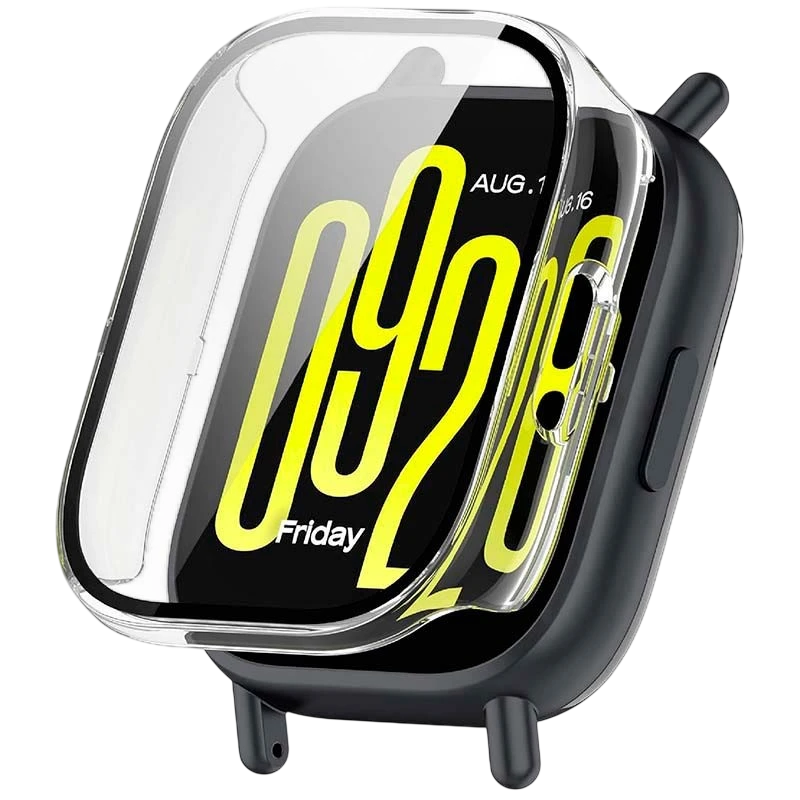 Funda PC + Cristal Templado Xiaomi Redmi Watch 5 Active Transparente