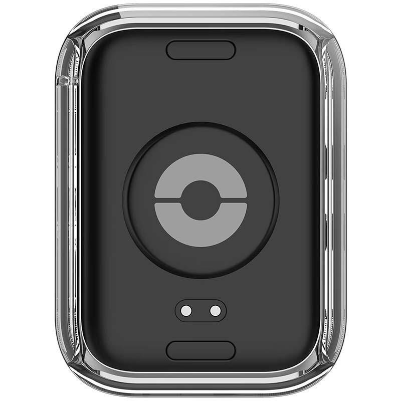 vista frontal de la Funda PC transparente + Cristal Templado Xiaomi Mi Smart Band 8 Pro