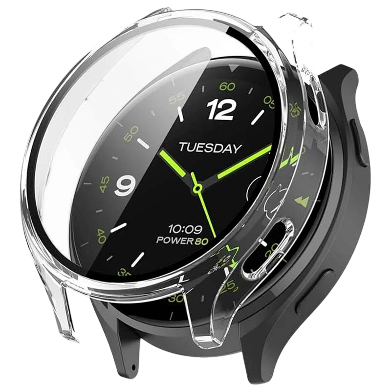 Coque PC + Verre Trempé Xiaomi Watch 2 Transparent