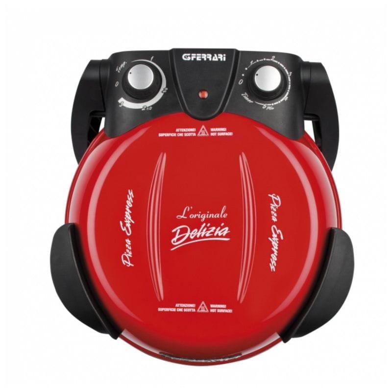 Vista cenital del Horno de pizza G3 Ferrari Delizia 1200W Rojo