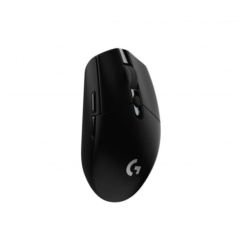 Logitech G G305 ratón mano derecha RF Wireless + Bluetooth Óptico 12000 DPI visto de pie