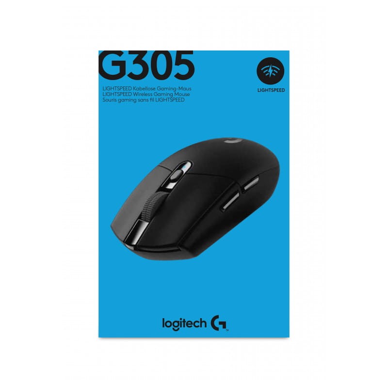 Logitech G G305 ratón mano derecha RF Wireless + Bluetooth Óptico 12000 DPI caja