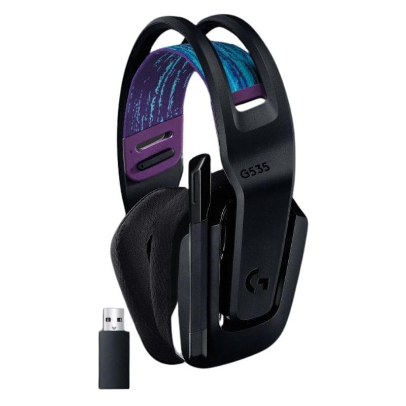 Logitech G G535 Wireless Black - Casque de jeu à vision latérale