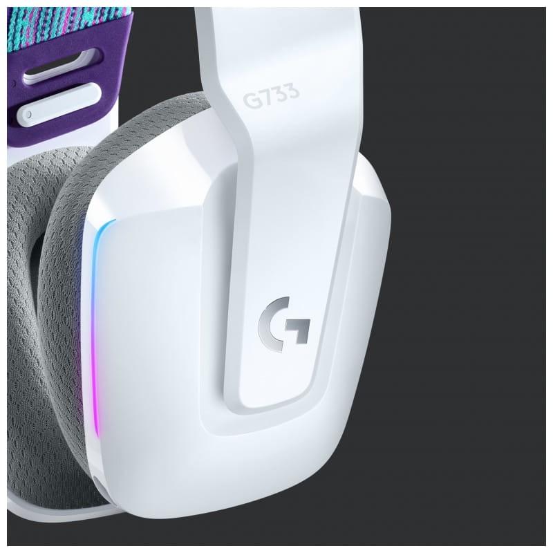 Logitech G G733 Wireless RGB White - Casque de jeu Détails du casque