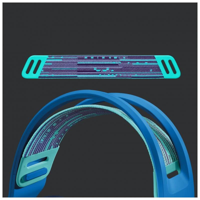 Logitech G G733 Wireless RGB Blue - Casque de jeu - détail du bandeau