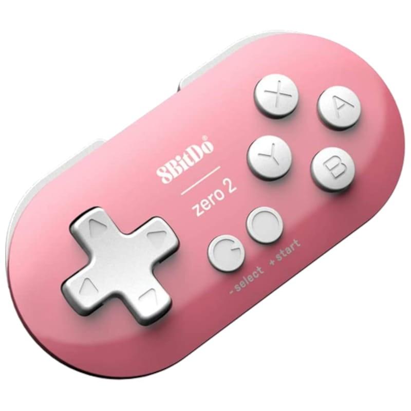 Manette de jeu Bluetooth 8BitDo Zero 2 Rose - frontale
