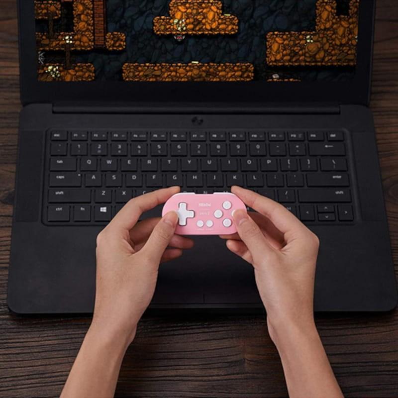 Manette de jeu Bluetooth 8BitDo Zero 2 Rose - Jeux